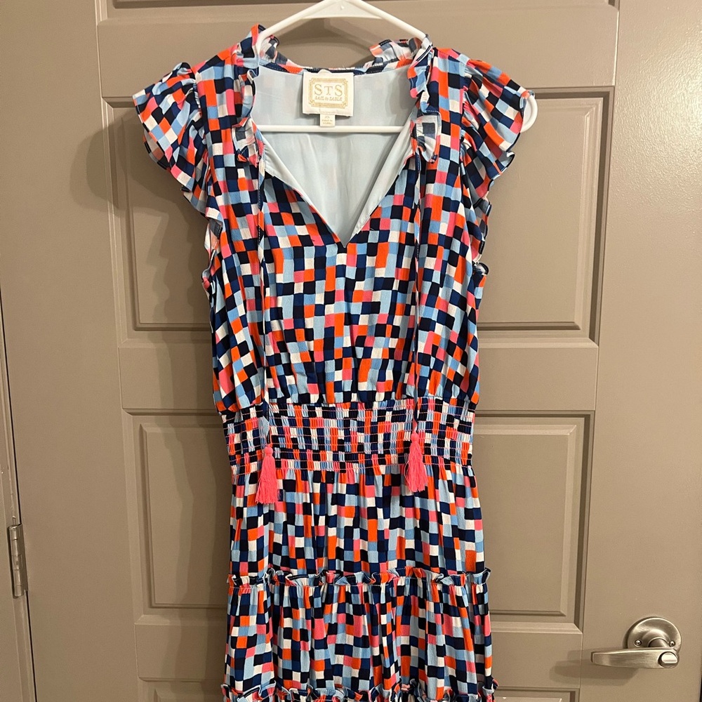 multi color sail to sable dress